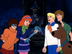 This image has an empty alt attribute; its file name is scooby-doo-55th-anniversary.png