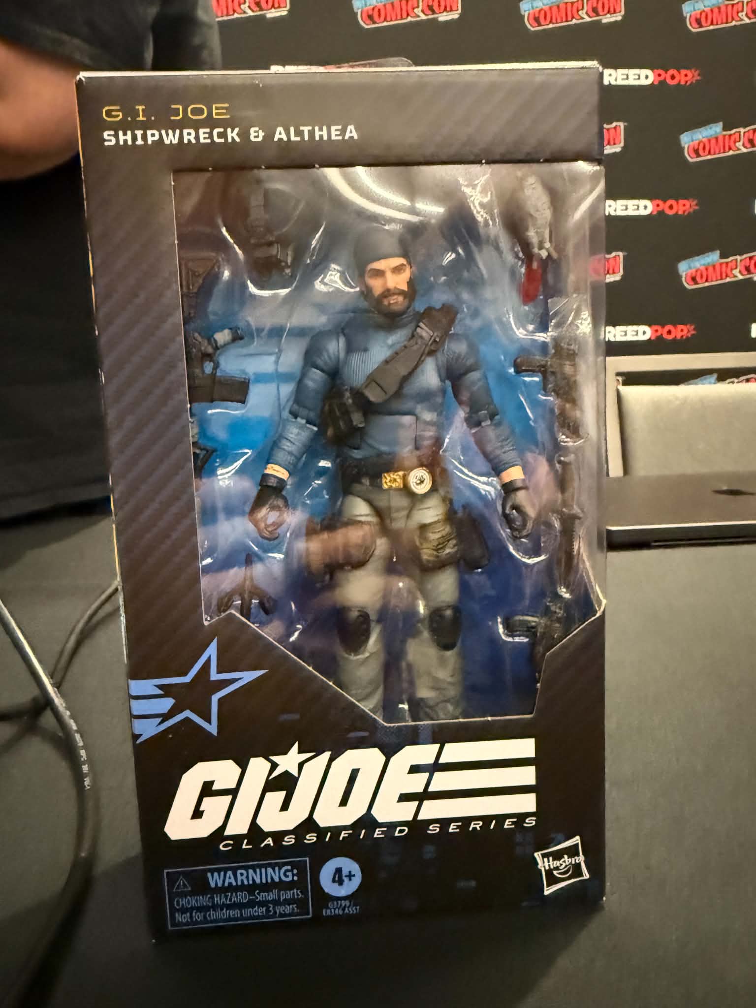 G.I. Joe Classified Series Shipwreck and Althea 2027 action figure front packaging NYCC 2026