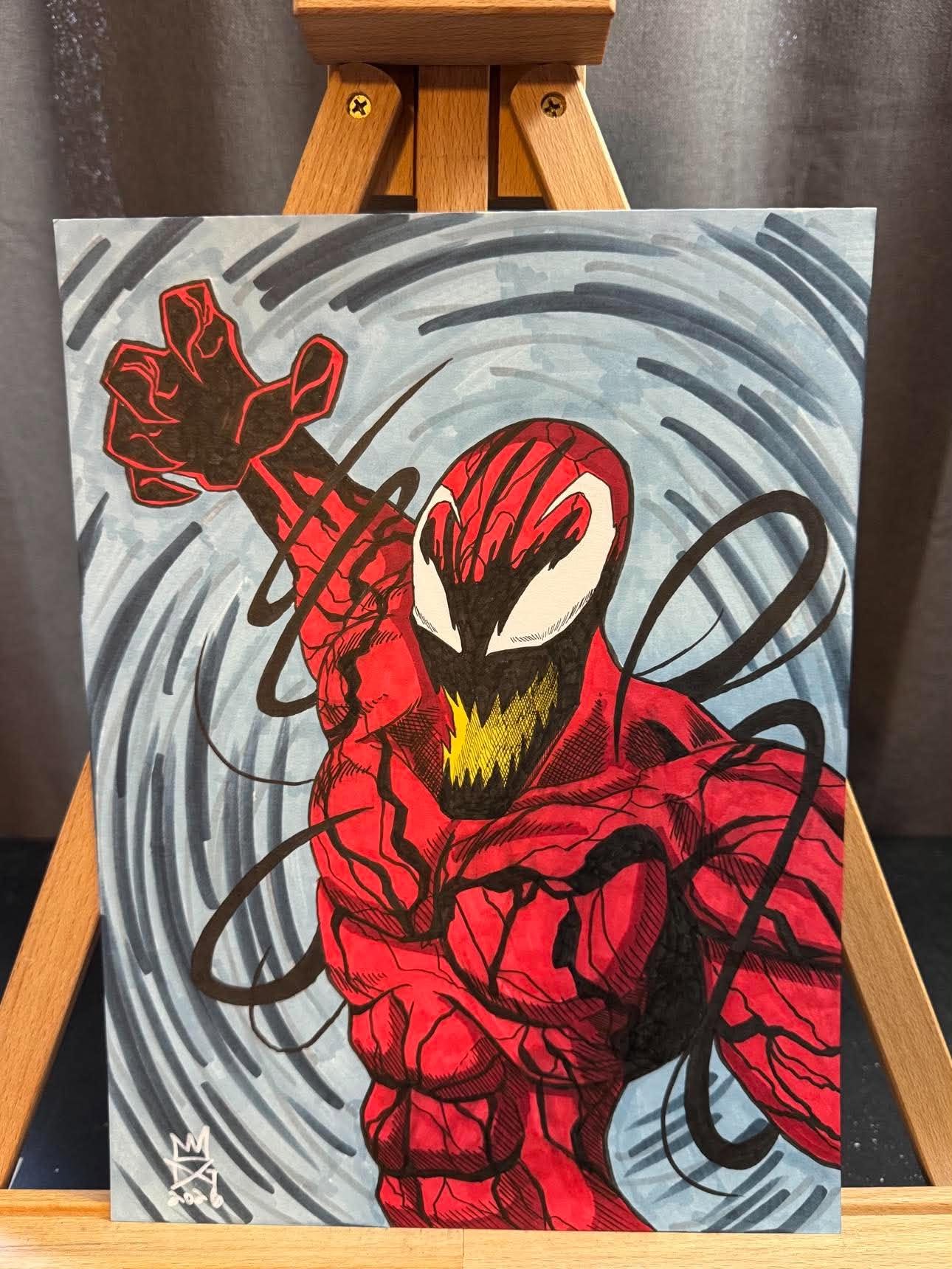Danny Givens Carnage Marvel artwork $35