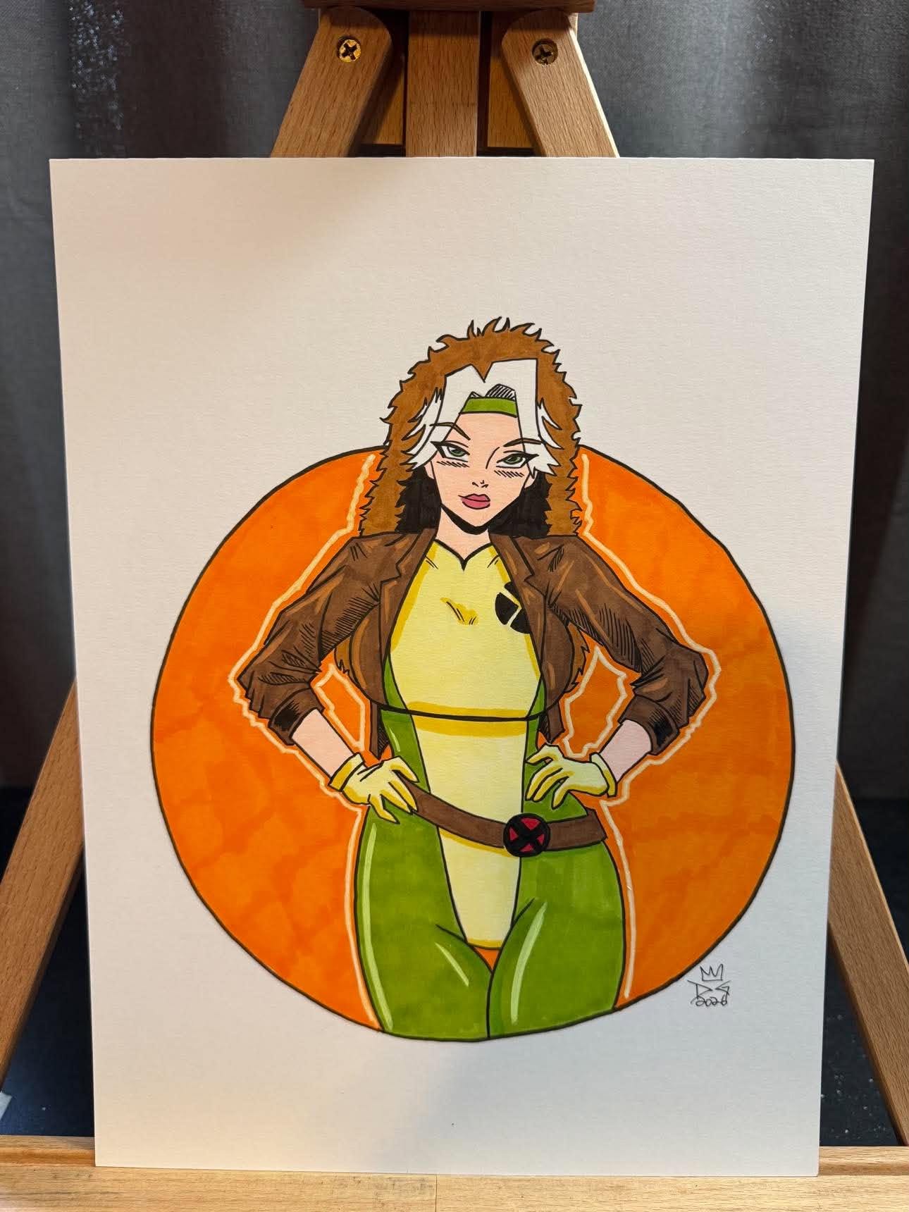 Danny Givens Rogue X-Men artwork $35