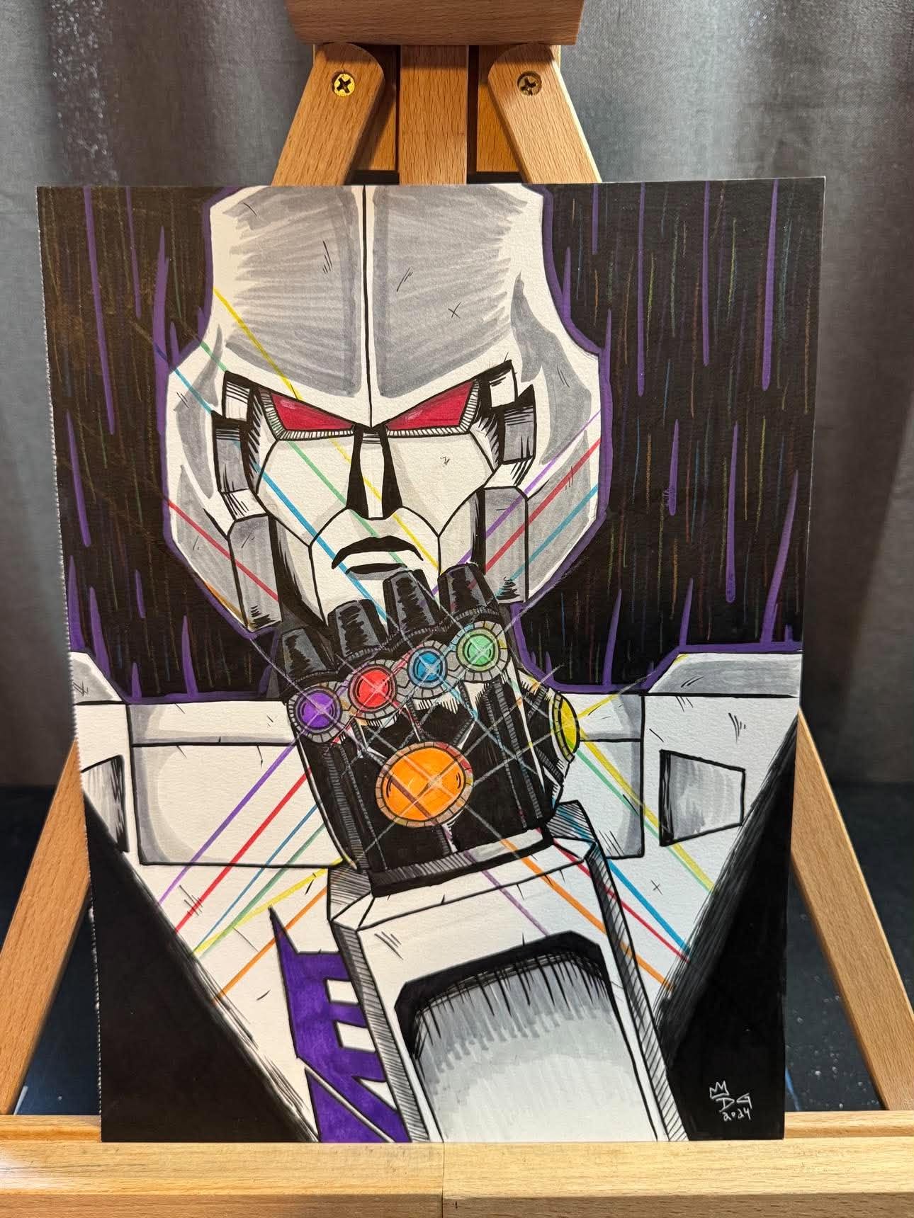 Danny Givens Megatron Infinity Gauntlet Transformers artwork