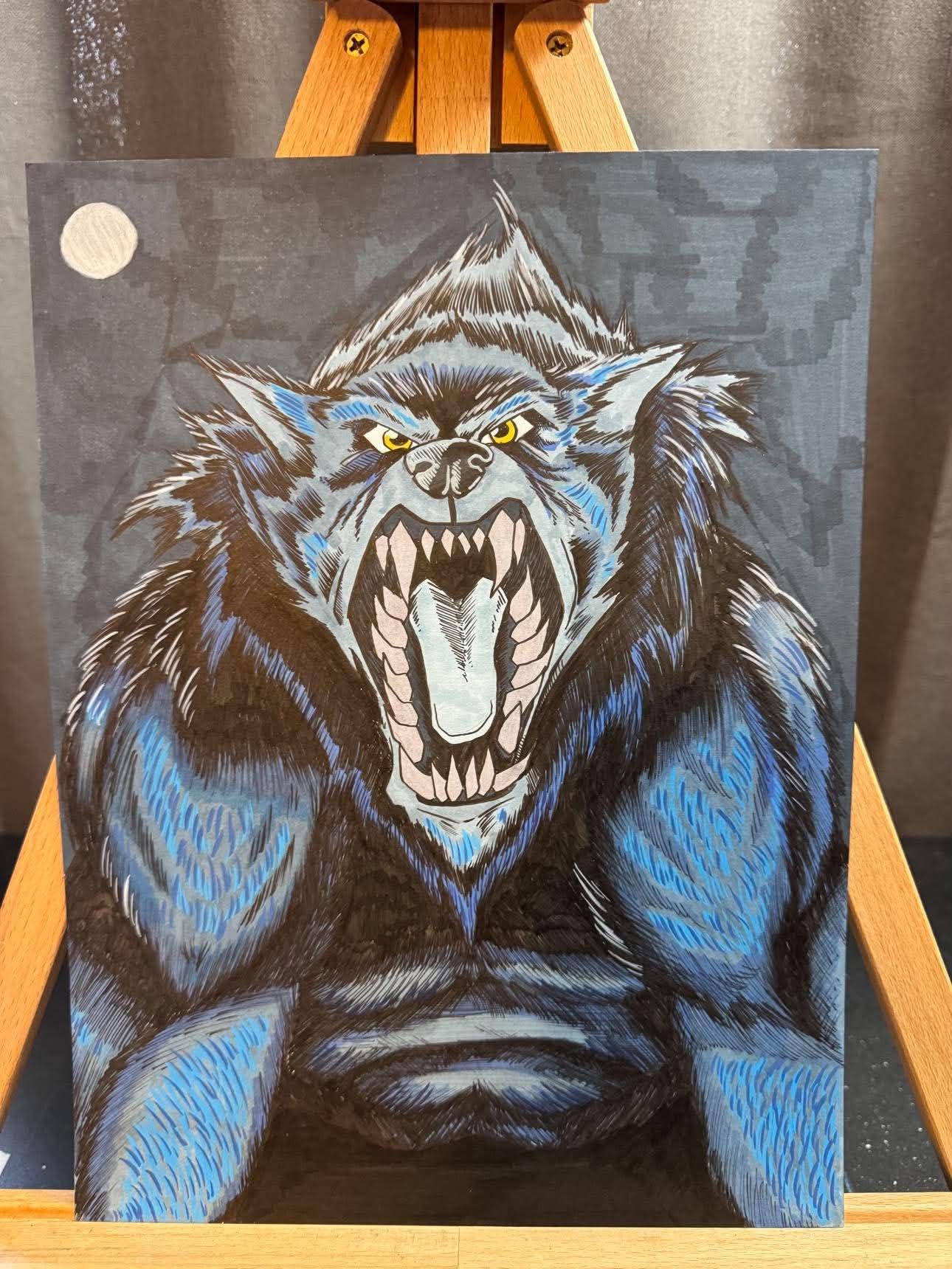 Danny Givens Beast X-Men artwork $35