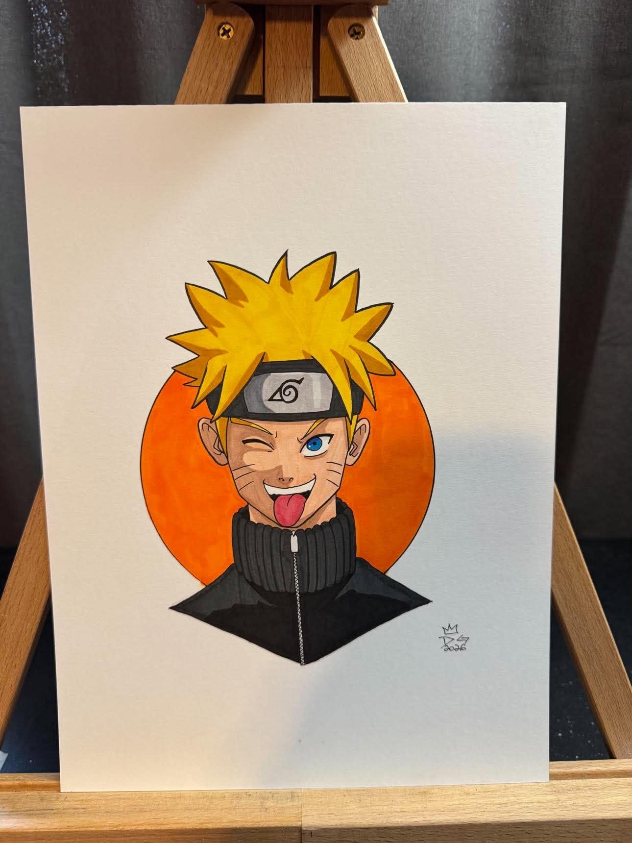 Danny Givens Naruto anime artwork $35