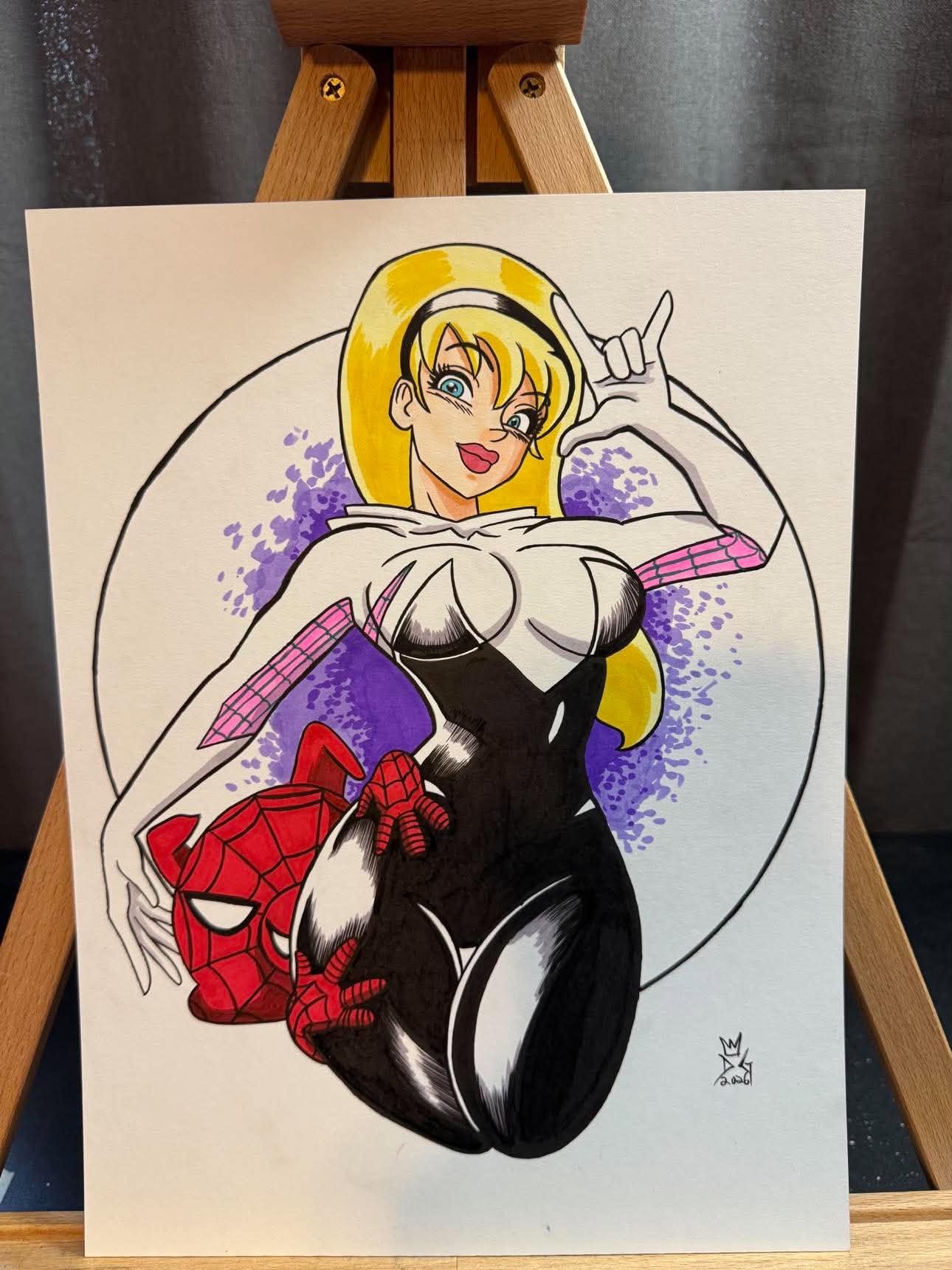 Danny Givens Spider-Gwen Gwen Stacy artwork $35