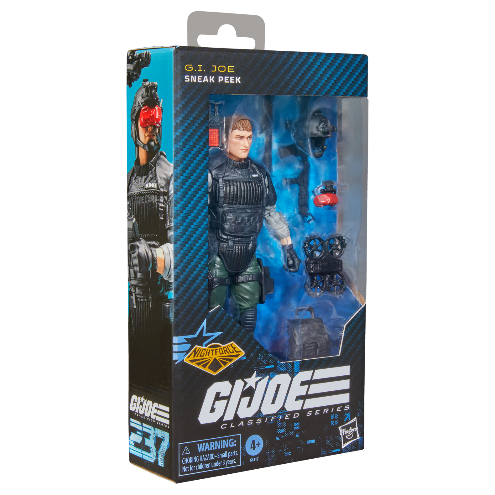 GI Joe Classified Night Force Sneak Peek angled retail packaging